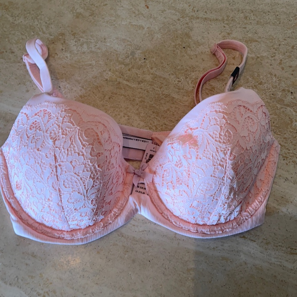 Pink Victoria’s Secret Lace Bra